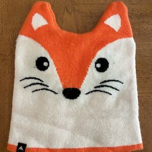 Burton Orange Fox Knit Hat for Kids